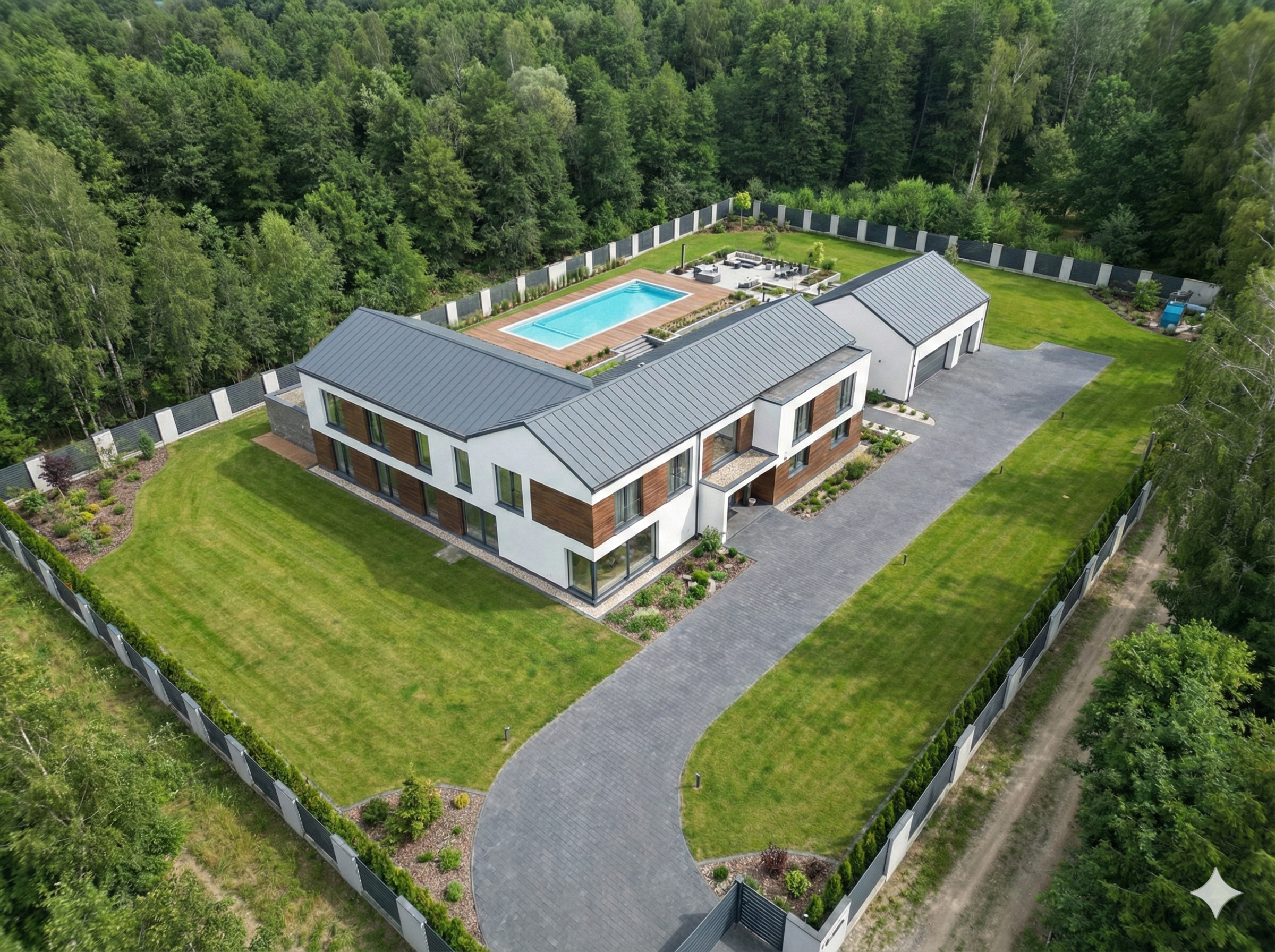 Ta sama działka po wizualizacji nowego projektu.