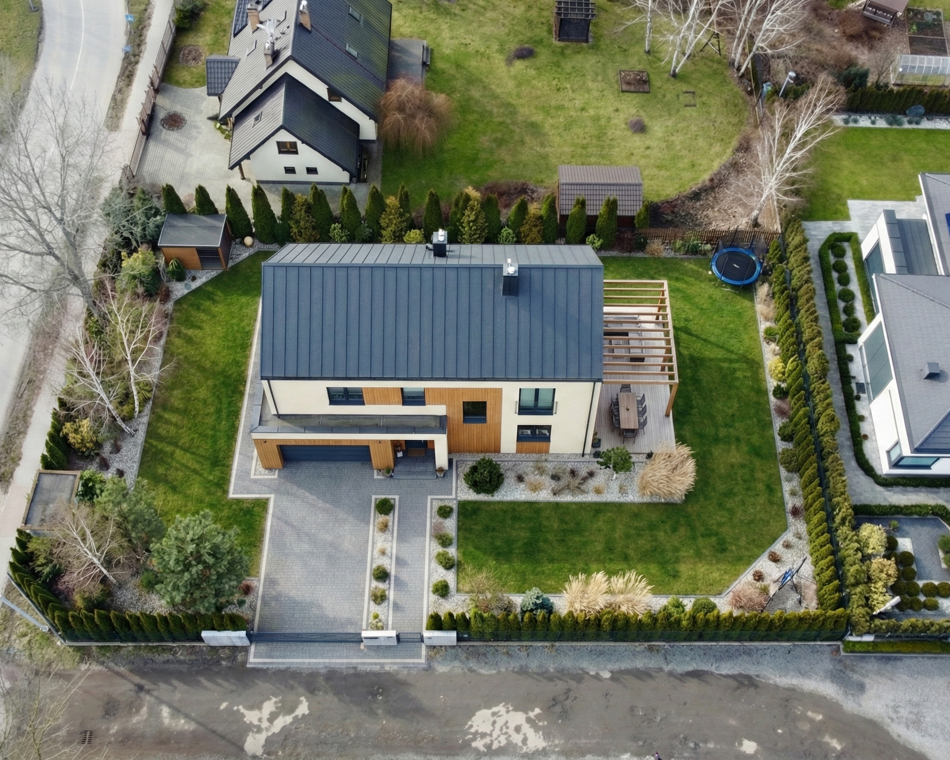 Ta sama nieruchomość po wizualizacji nowej zabudowy.